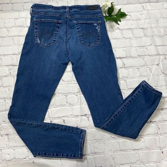 Adriano Goldschmied The Legging Ankle Super Skinny Distressed Jeans 27 - Picture 3 of 16